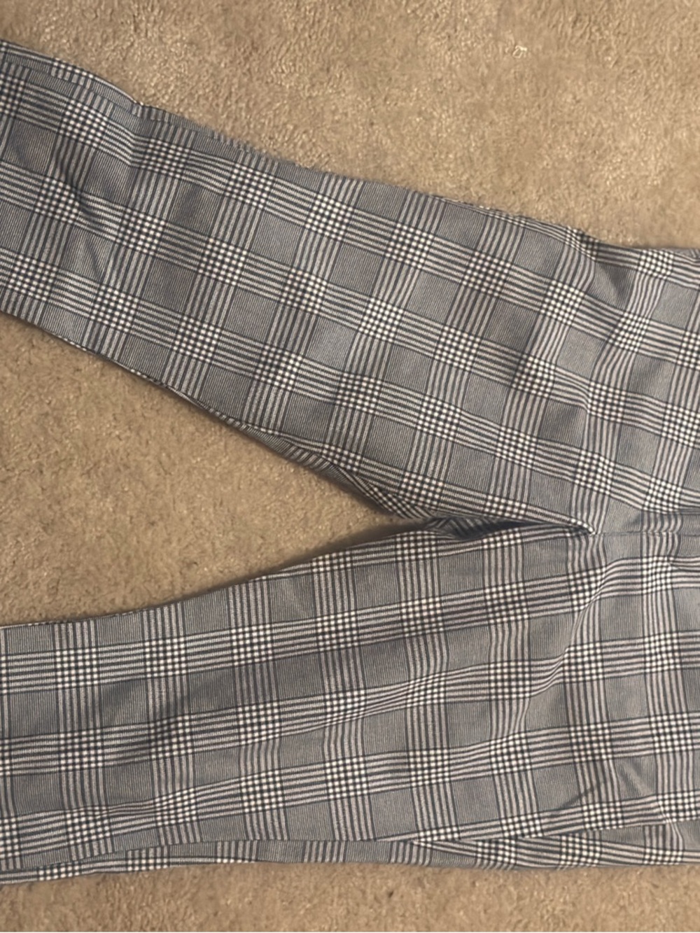 Old Navy Black and White Plaid Pants